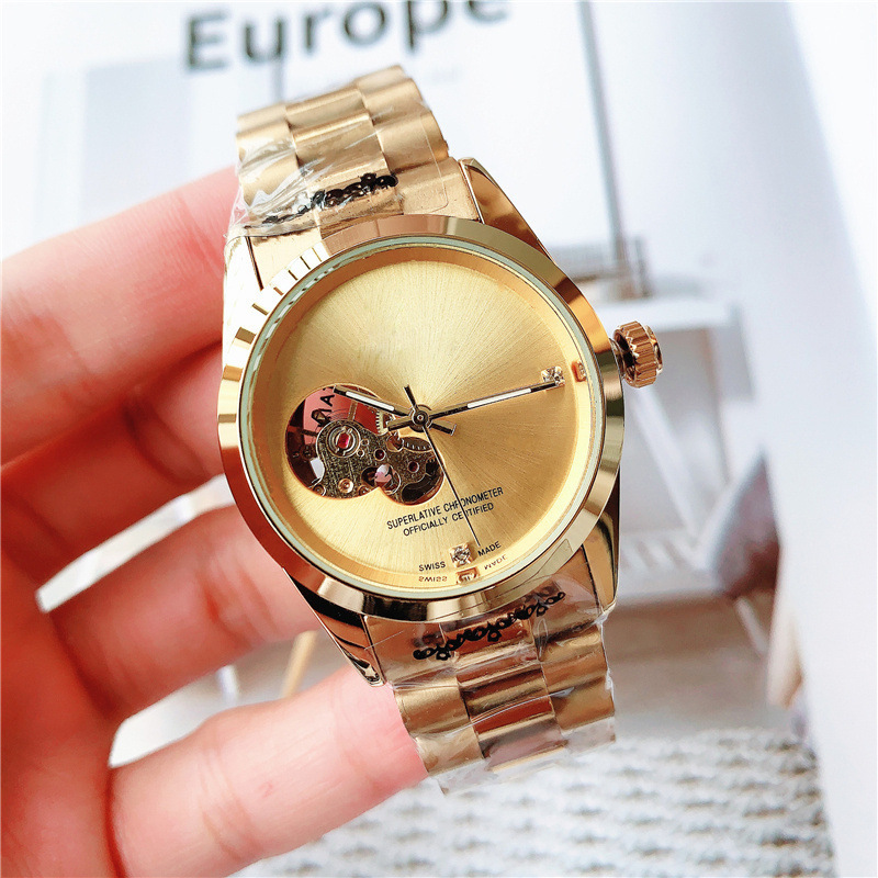 European and American Cross-border New Luxury Men's Mechanical Watch Labor Brand Stainless Steel Hollow Sports Mechanical Watch Wholesale