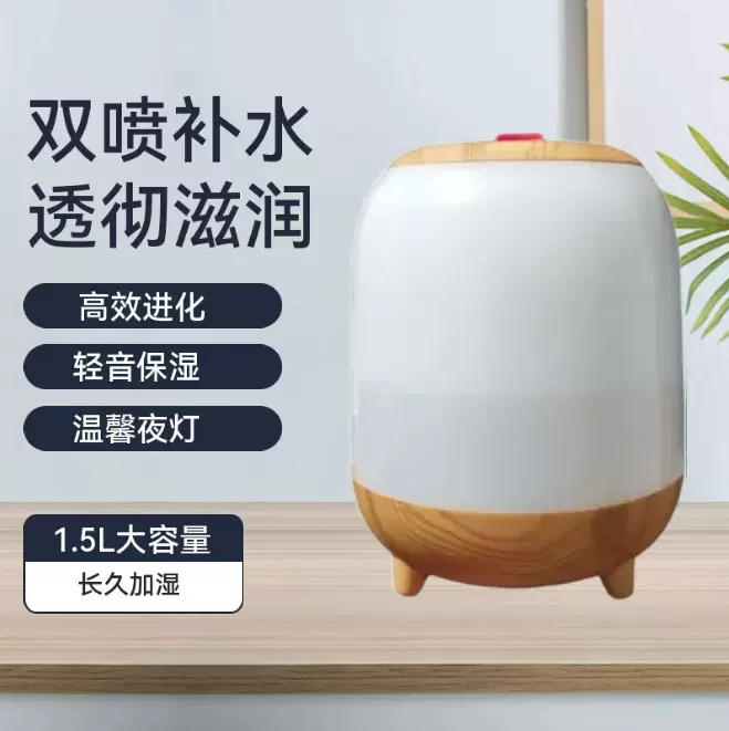 空气加湿器小型家用静音保湿便携式双喷大雾量补水跨境USB加湿器