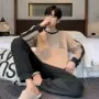 外穿冬季加厚男士家居服