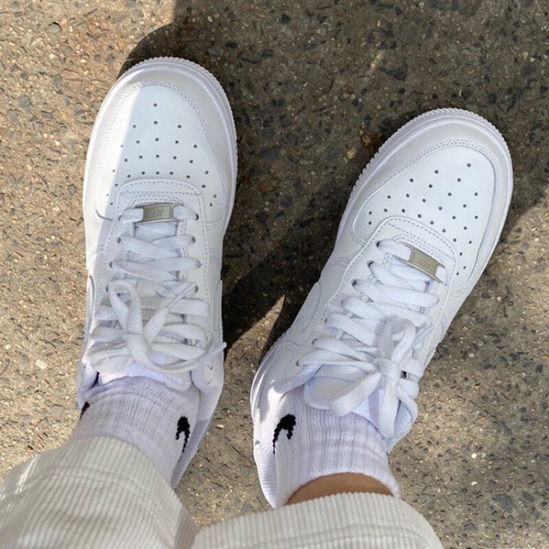 Putian Factory High Version Af1 Air Force One White Shoes for Couples Breathable Low-Top Casual Sports Sneakers for Men