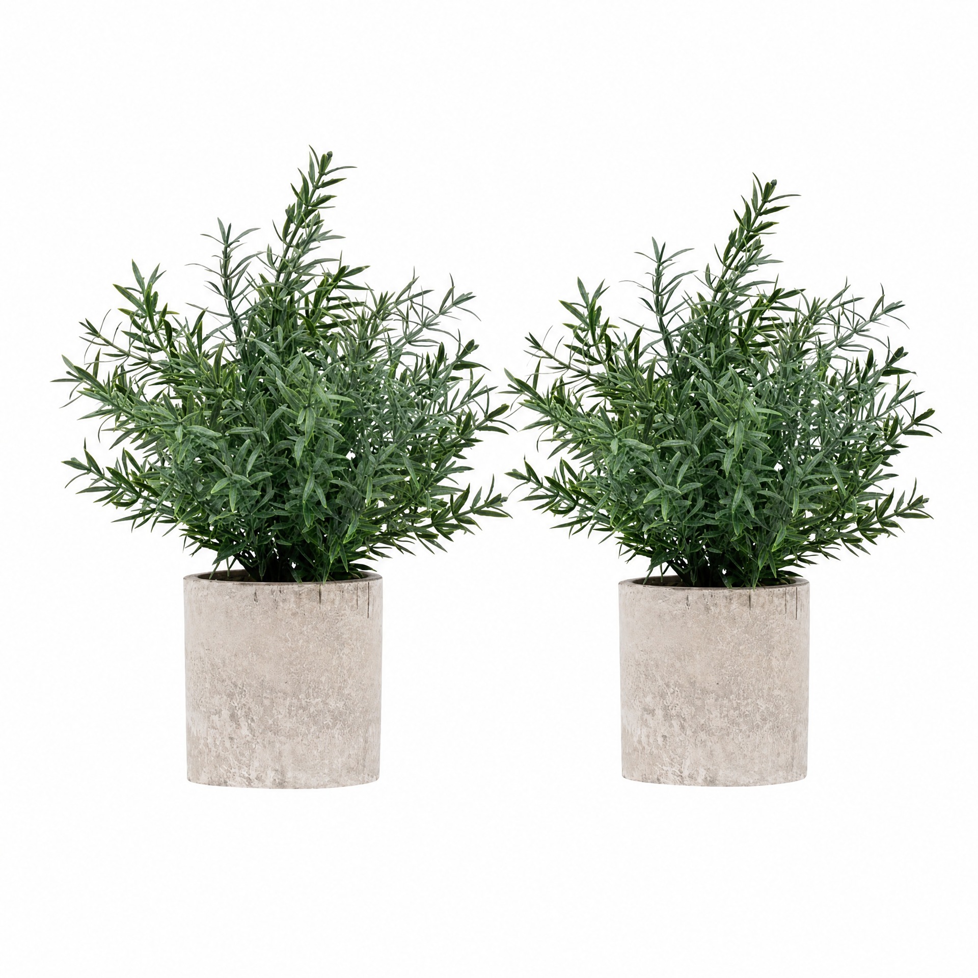 Juego de 2 plantas artificiales de pulpa de papel con forma de romero, plantas verdes artificiales de gran venta transfronteriza, set de bonsái pequeños, decoraciones para el hogar. image 6