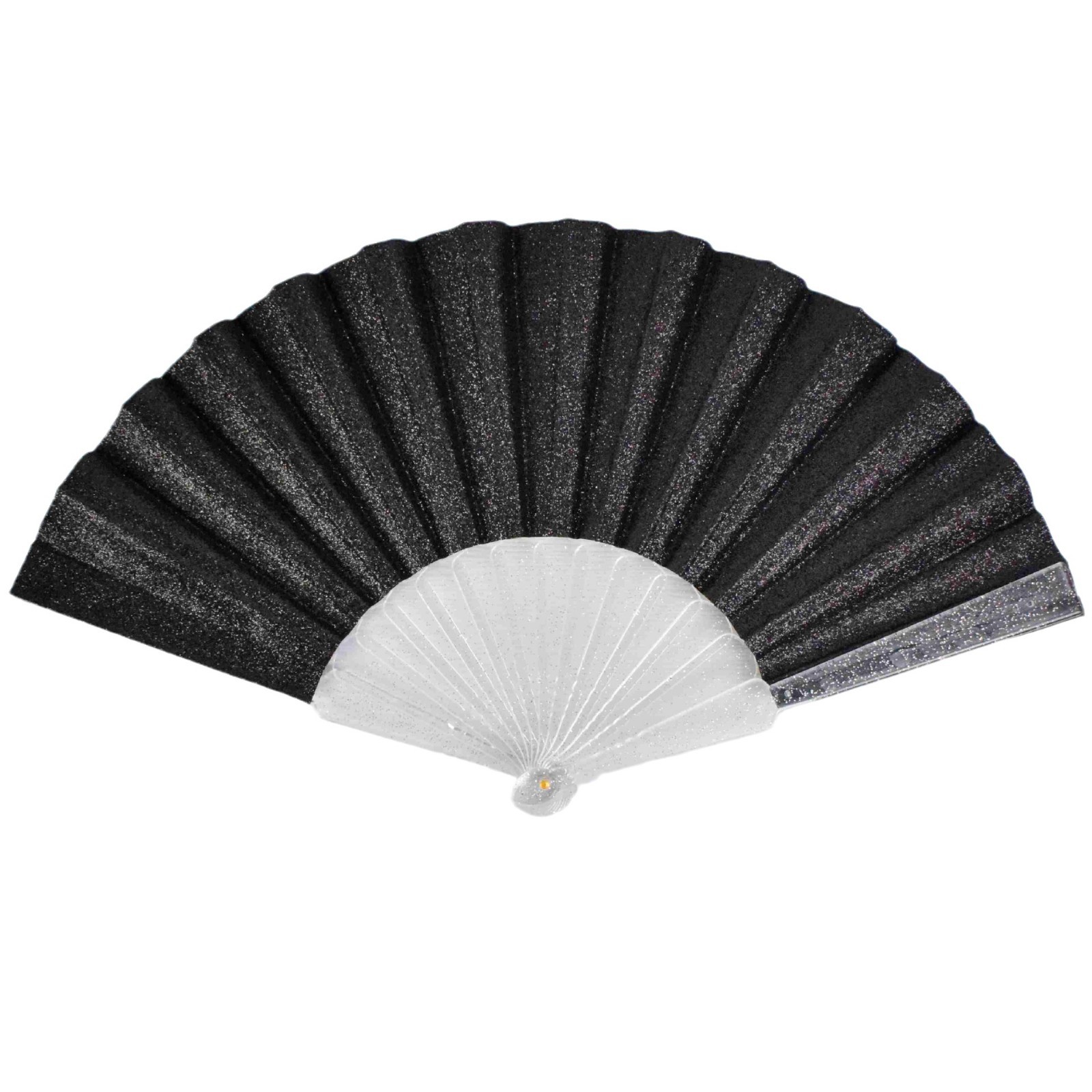 Fábrica de nuevos productos de polvo brillante superficie de tela brillante ventilador de fractura de plástico ventilador de espectáculo de danza sofisticado ventilador de regalo de artesanía