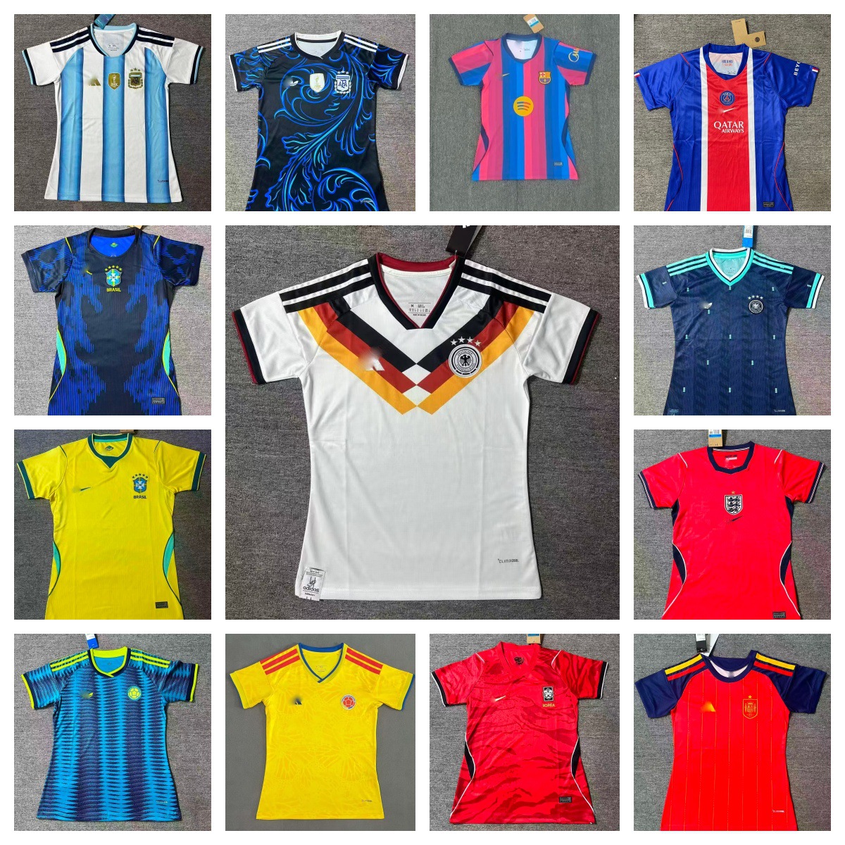 Argentina, Hollandiya, İspaniya, Meksika və Almaniya futbol forması