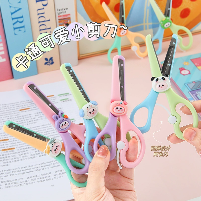 Картонные милые ножницы для детского сада, безопасные безвредные оригами для учеников начальной школы, ручная работа