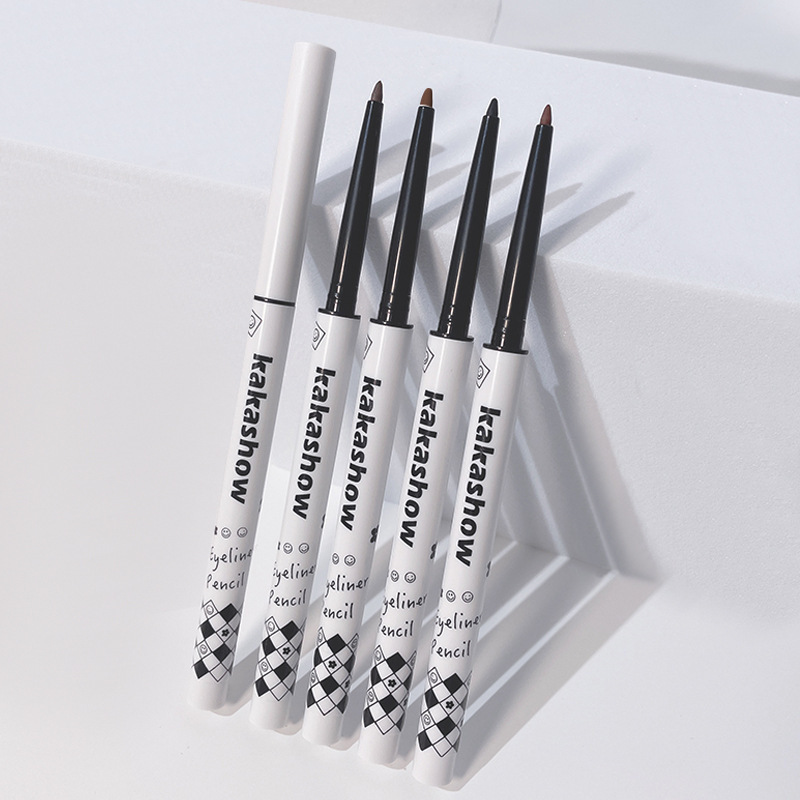 kakashow Extremely Fine Eyeliner Glue Pen Waterproof Sweat-proof No Sizzy Color Smooth Color Eyeliner for Beginners