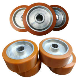 厂家销售 聚氨酯包胶负载聚氨酯滚轮CPU胶轮好品质PU胶轮