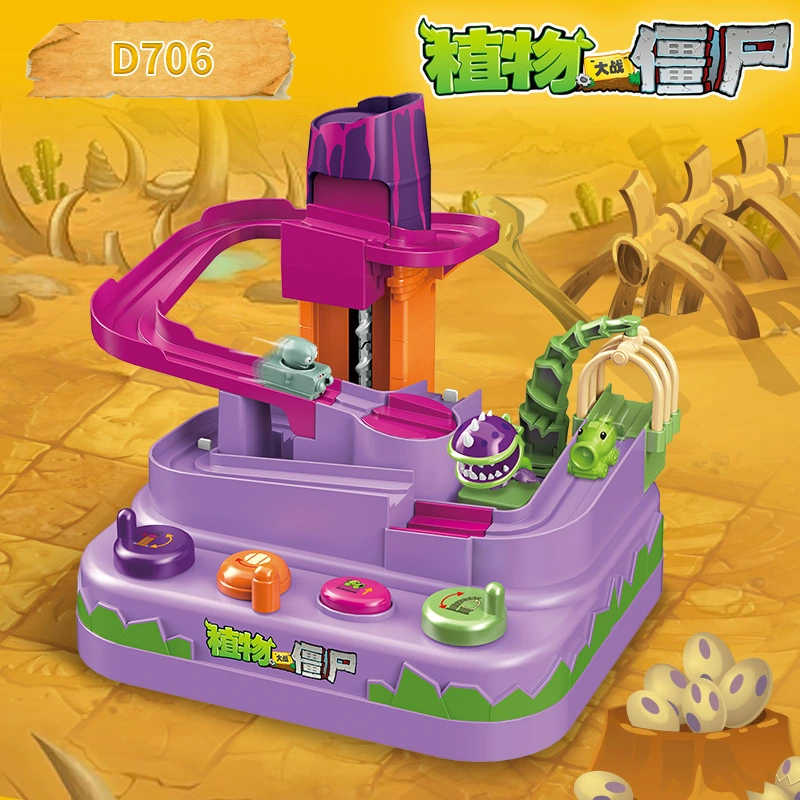 Plants vs. Zombies конструктор, инерционный рельсовый транспорт, замок, набор, игрушка