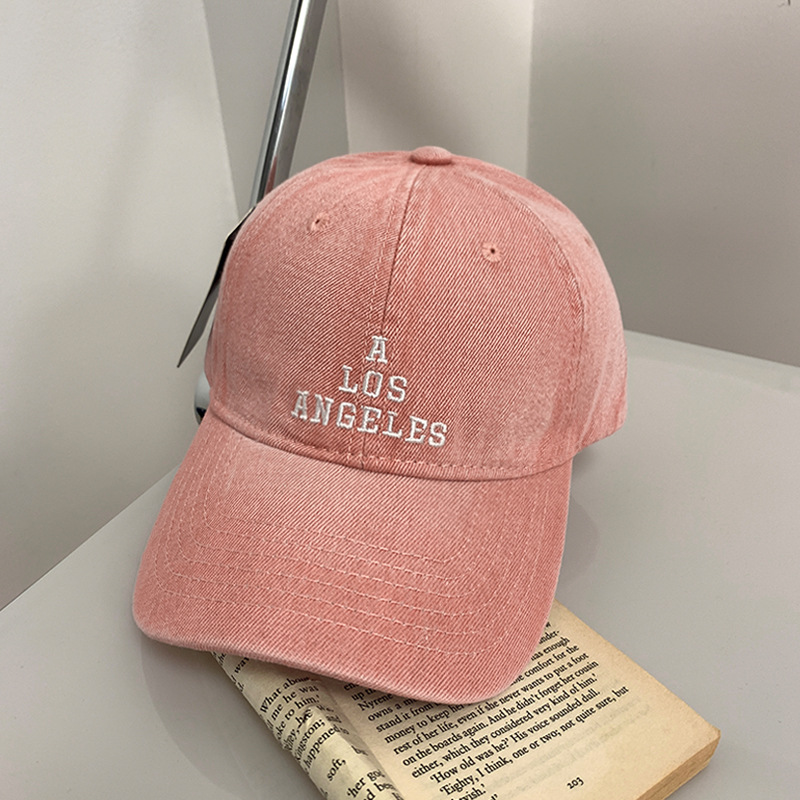 Coreano ins sombrero de béisbol bordado letras casuales vaqueros cara gorra de pato para mujeres pareja sombrero de sol para hombres