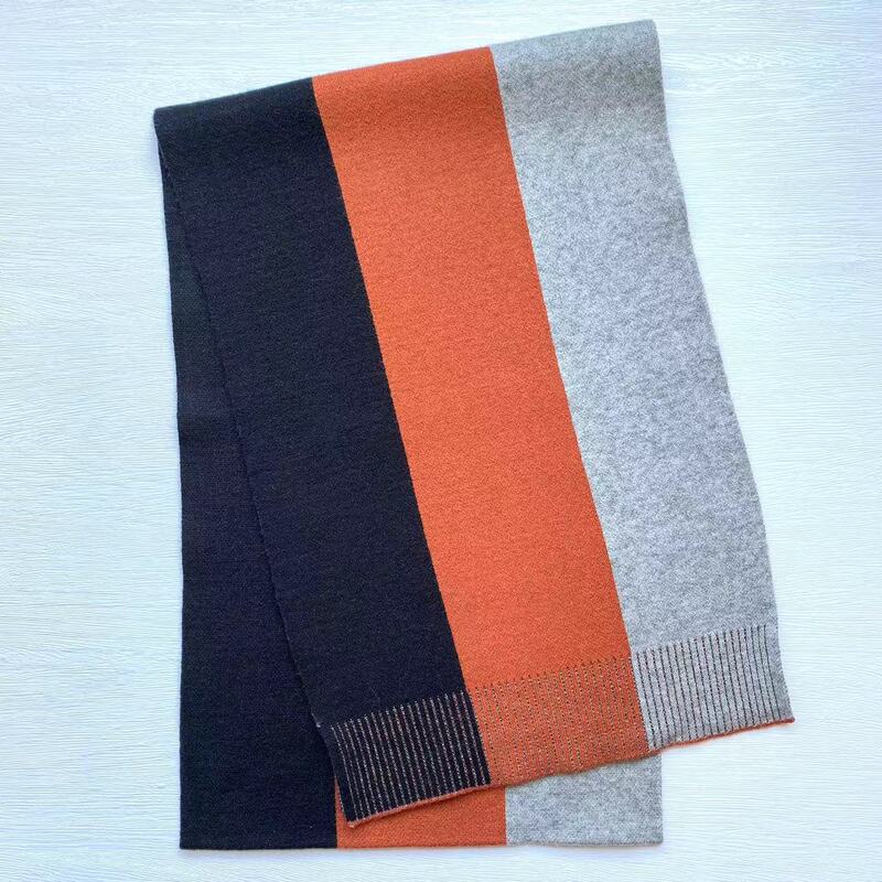 Manufacturer's In-Stock Wholesale of New Winter Knitted Warm Long Shawls, Versatile Simple Plaid Men's Cashmere Scarf Manufacturer's In-Stock Wholesale of New Winter Knitted Warm Long Shawls, Versatile Simple Plaid Men's Cashmere Scarf