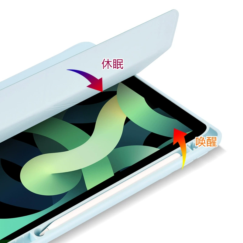 Подходит для iPad 10.9, акриловый Y-образный складной защитный чехол, 10.2 слот для стилуса, мягкий кожаный чехол для Pro 11/12.9
