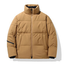 New Winter Short Hooded Couple Fashion Trend White Duck Down Down Coat Thickened Embossed Print_voghion.com