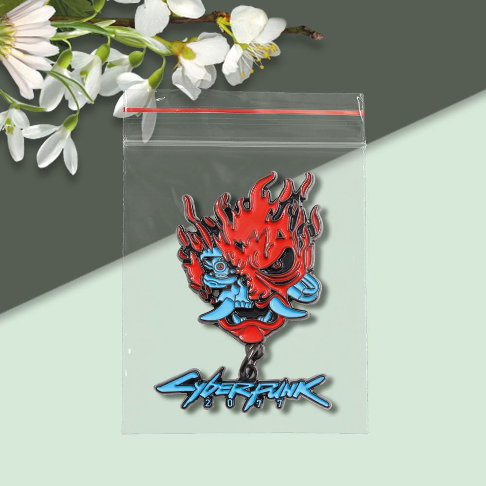 Punk 2077 Ghost Warrior Badge Adventure Game Peripheral Enamel Pin Cosplay Gift Backpack Accessories