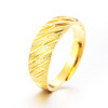 Long-lasting ring, golden copper metal accessory, wholesale