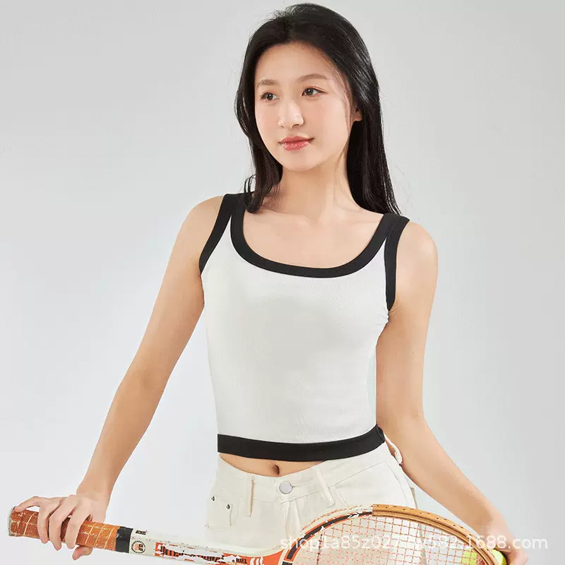 夏季新款女士背心优可丝螺纹运动休闲舒适时尚打底吊带背心批发