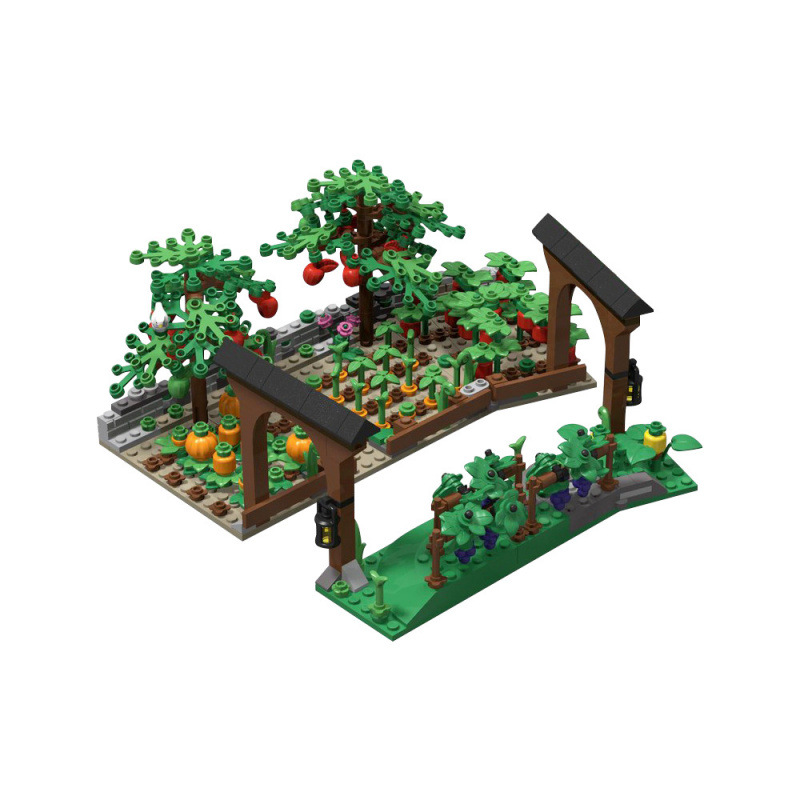Moc-130261 Farmland Garden Building Block Model Small Particle Children's Educational Building Block Toy
