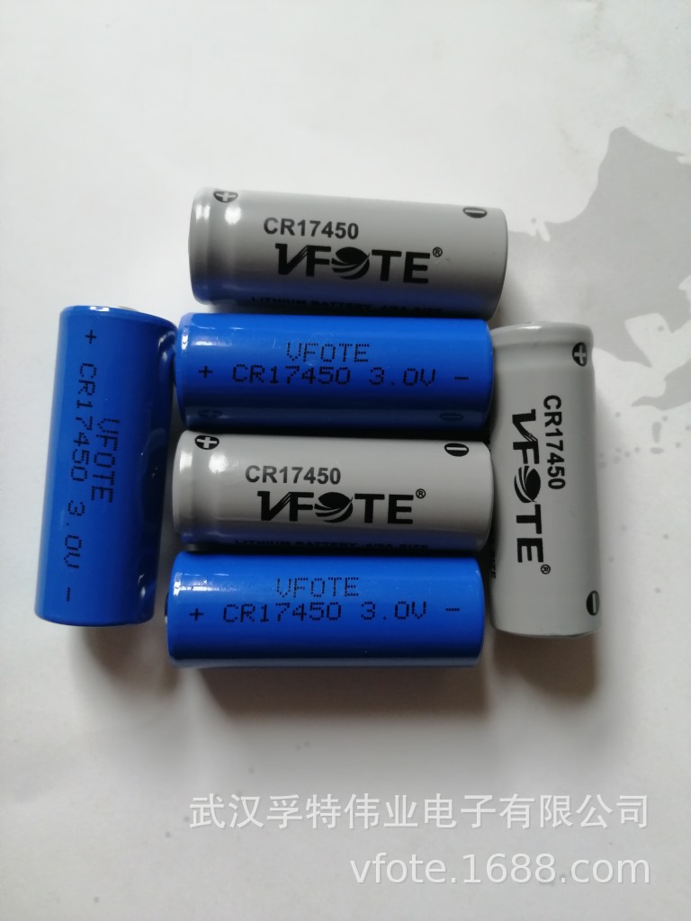 VFOTE瑞孚特CR17450/CR123A救生衣灯用高能无滞后3V锂锰电池