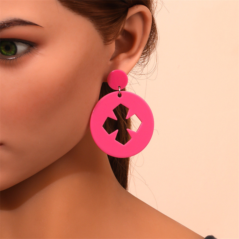 Fashion Cross Arylic Polishing Women's Ear Studs 1 Pair display picture 22