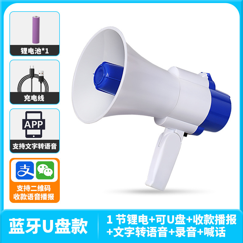 厂家直销琅盛扩音器充电手持喊话器录音叫卖喇叭户外摆地摊蓝牙|undefined