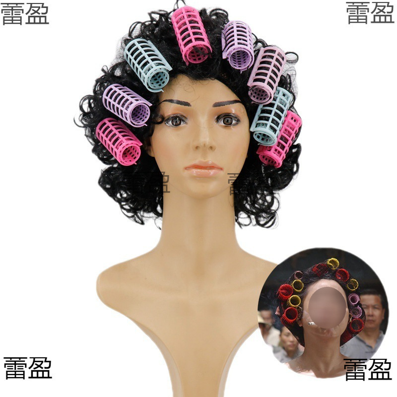 Adult and Children's Funny Fake Bald Head Bald Wig Exaggerated Skit Performance Live Props Beggar Man
