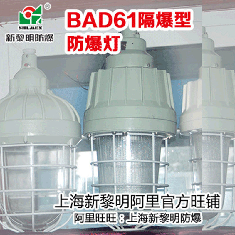 隔爆型防爆灯 BAD61上海新黎明防炫光 IIC级工厂铝合金防爆照明灯