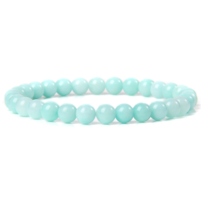 18g Weight Bracelets Classification Natural Stone Chain Material 1 Piece Quantity Holiday, Daily Occasion natural stone Material Round Pattern Unisex Gender Beaded Design Casual, Simple Style Style Casual Simple Style Round Natural Stone Wholesale Bracelets 9
