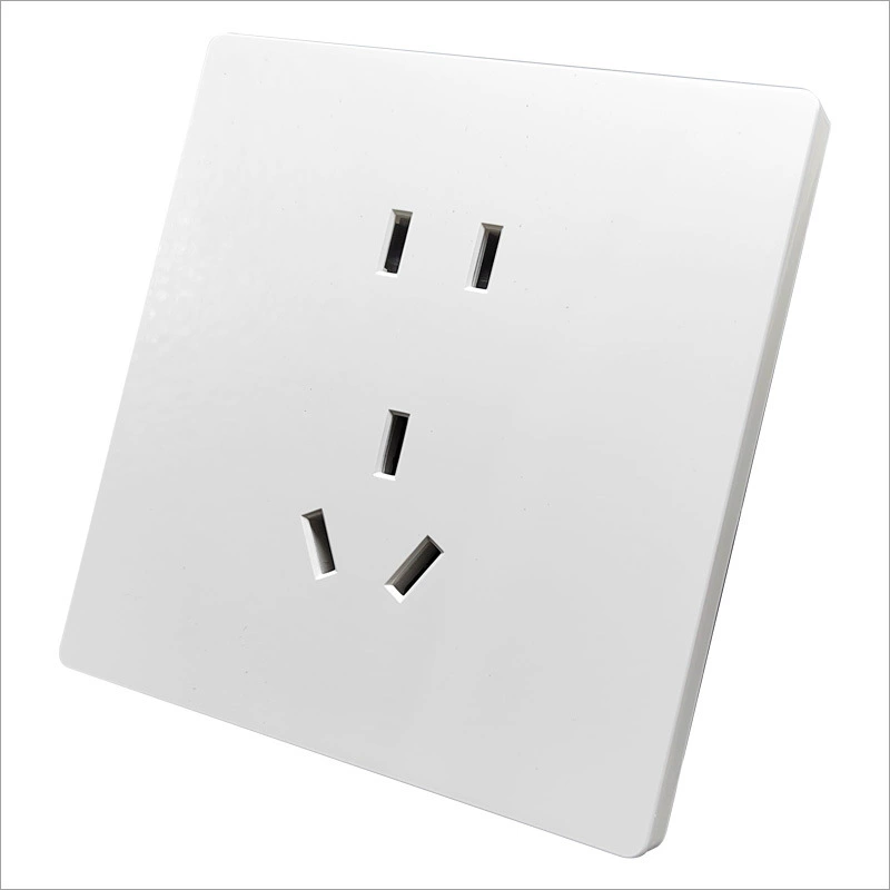 86 type five-hole socket wholesale wall concealed switch socket panel five-hole household 16A air conditioner plug board white