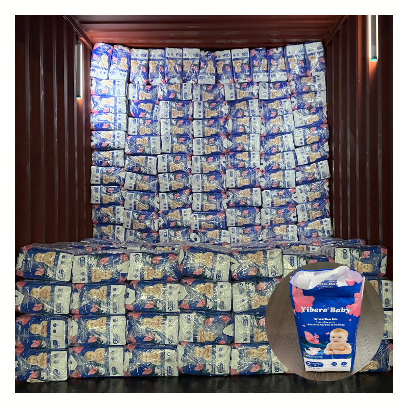 Oem Customized Male and Female Baby Adhesive Diapers Disposable Diapers Yibero Baby Diapers