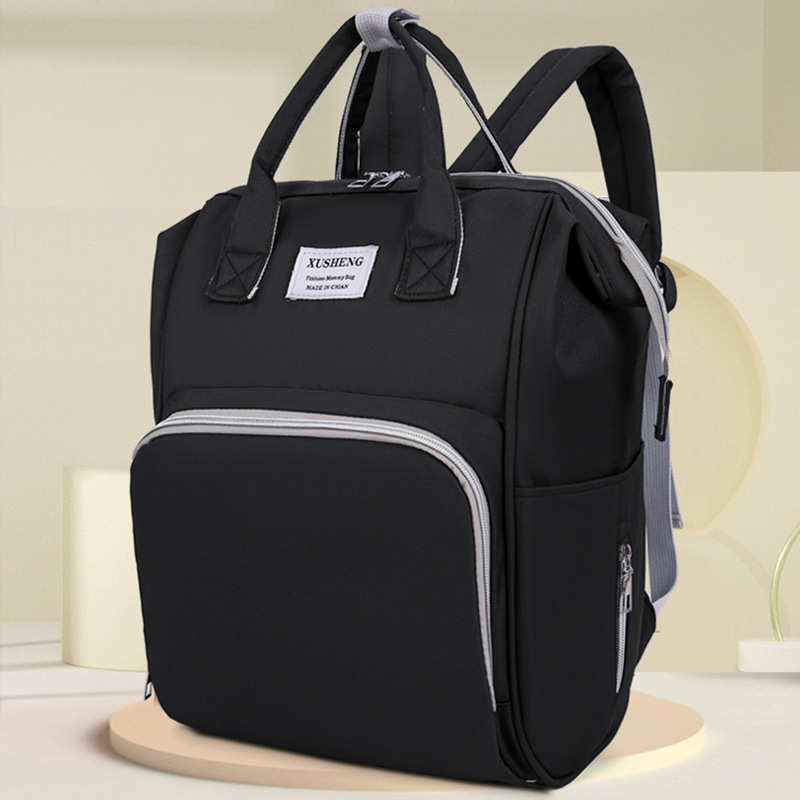 Nueva bolsa de mamá de gran capacidad de aluminio de aislamiento térmico a prueba de salpicaduras bolsa de moda para madres y bebés multipropósito mochila de viaje para niños