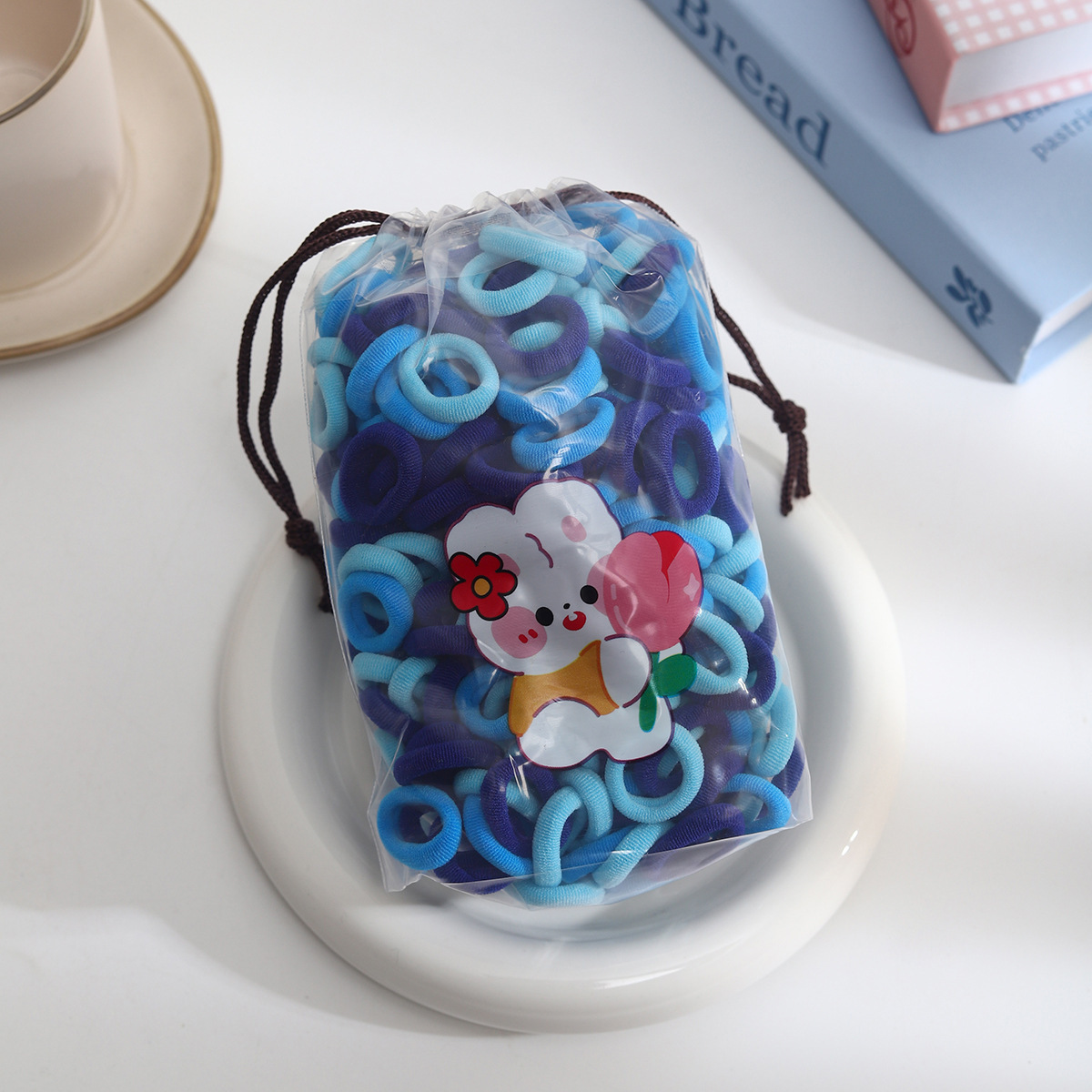 10 # 200 blue towel rings with free bag