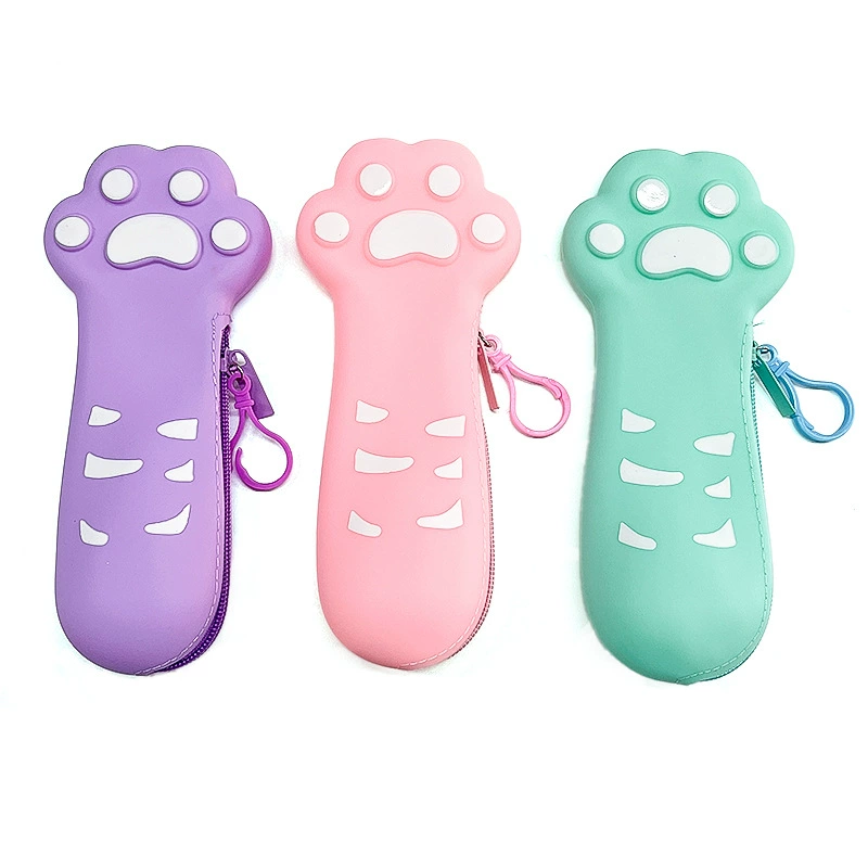 乐顿 Silicone cute cartoon pencil case, storage bag for students, custom-made