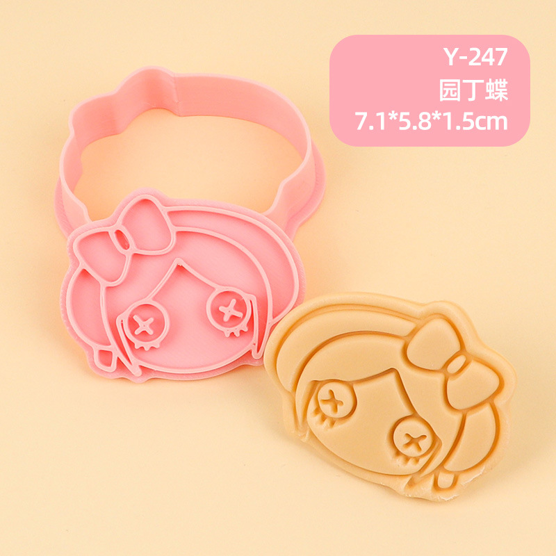 Juego de Moldes para Galletas 3D Personajes de Anime de Plástico para Repostería image 81