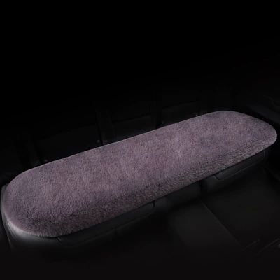 Wool pad: Winter Car Plush Seat Cushion Special - dark-gray-rear-bench-seat