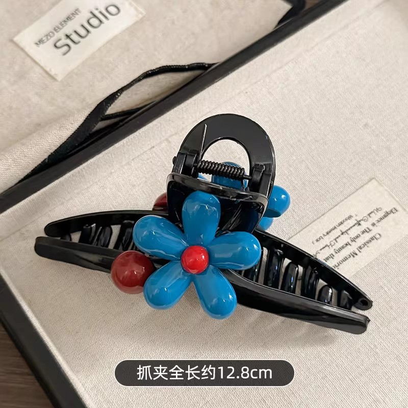 4#[black bottom clip] large flower clip is about 12.5cm long and 5.5cm wide