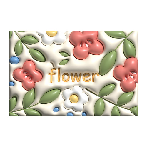 Nappa leather floor mat non-slip naked eye 3D bathroom foot mat toilet door mat bedroom living room diatom mud carpet
