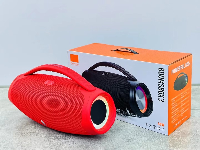 国境を越えて人気のあるBOOMBOX3 bluetoothスピーカーの戦神3ランプ付き40w爆発サブウーファー屋外携帯音響|undefined