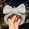 Coral headband, hair accessory for face washing with bow, Korean style, wholesale