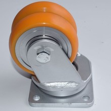 中重型AGV聚氨酯CPU钢芯/铝芯双轮脚轮  4 5 6 8 10 12寸万向脚轮