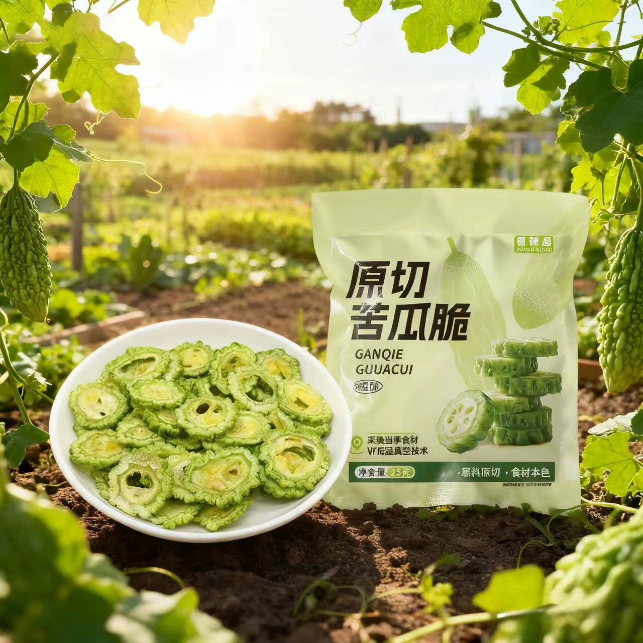 [Fresh delivery] Bitter Melon Crispy Fruit and Vegetable Snacks Crispy Chips Crunchy Snacks Refreshing Appetizing Snacks