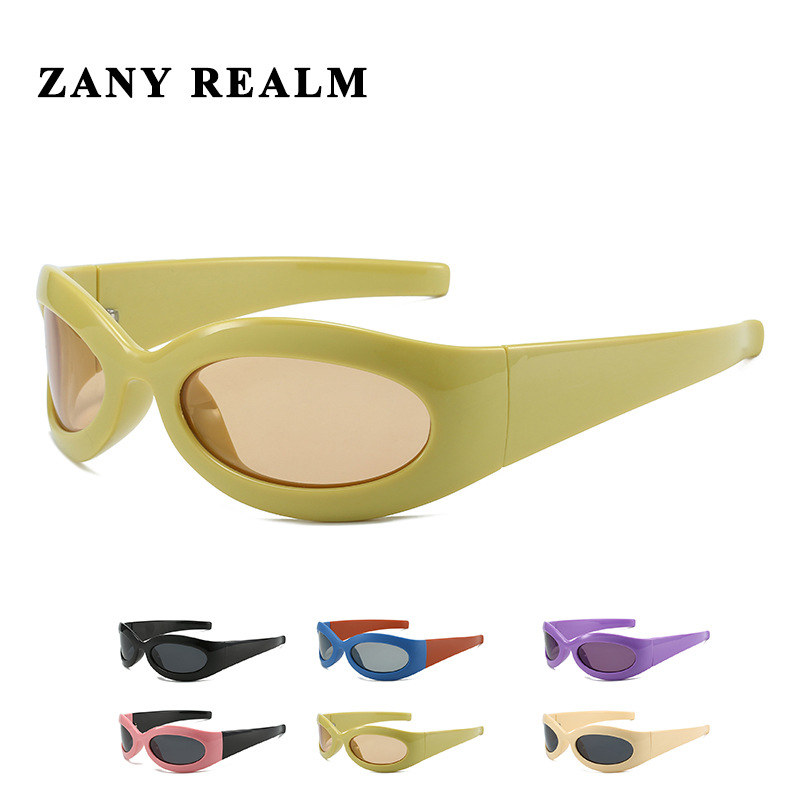 Nueva moda de los hombres picante chica de alto grado gafas de sol y2g redondo cóncavo forma de la calle fresco europeo y americano fabricantes