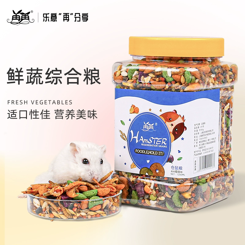 Еще раз свежие овощи, комплексная комбинация зерна хомяка, комплексное питание