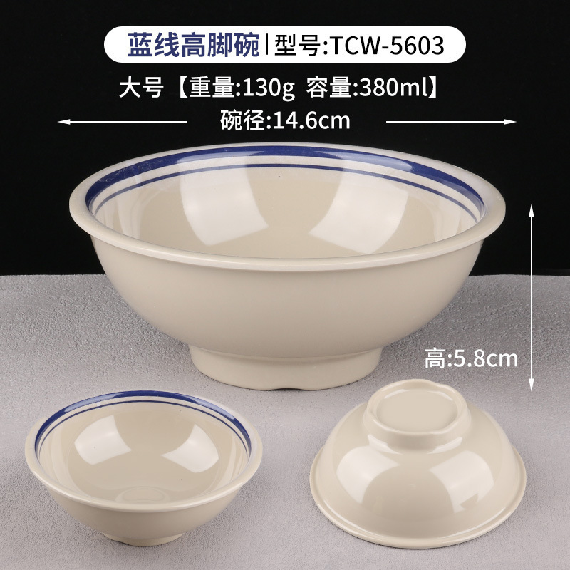 블루 라인 대형 고블 그릇 TCW-5603