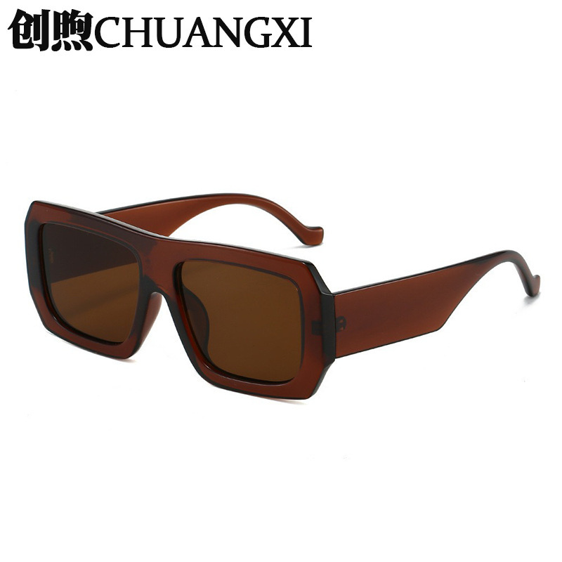New Square PC Sunglasses European and American Cross-border Ins Fashion Hot Sunglasses for Men and Women Amazon Glasses