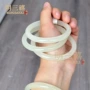 新疆少女和田玉圆条玉手镯