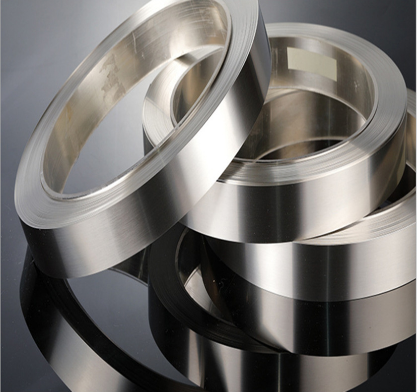 现货供应201不锈钢镀镍钢带 电池用SPCC镀镍钢带 301不锈钢弹片