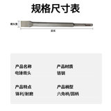 Гексагональное долото закругленное плоское плоско -сичное u -обработанное бетонное бетоновое электрическое буровое бурение промышленное промышленное электронное пика