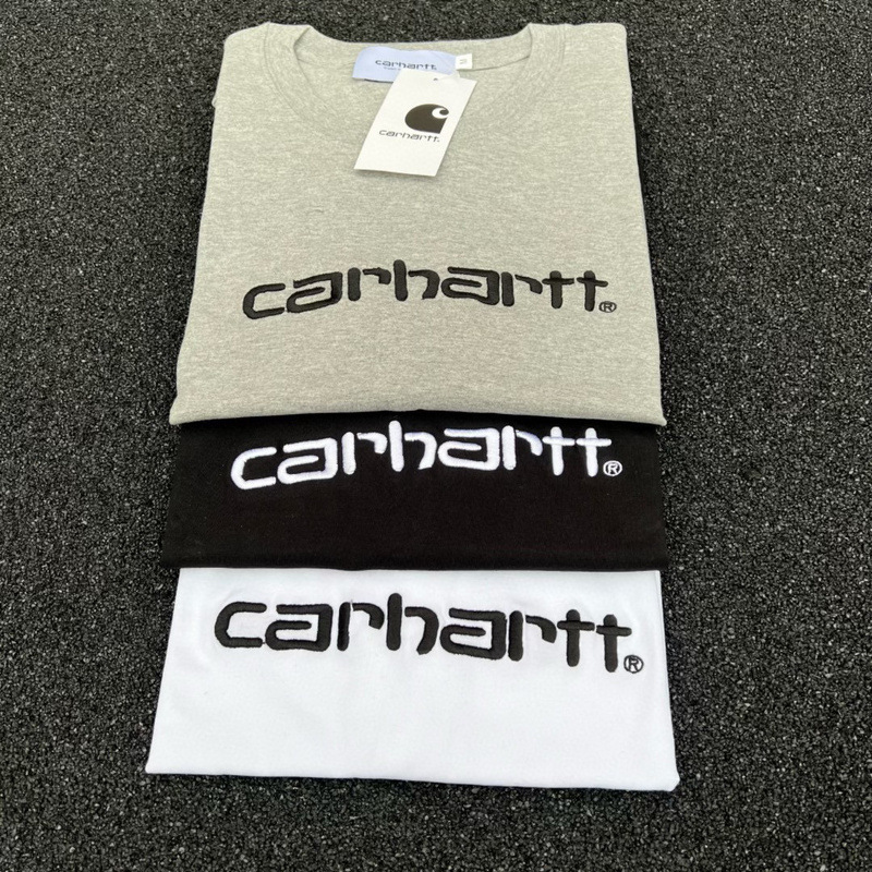High Version Carhartt Carhartt Autum New Classic Embroidered Cotton Round Neck Sweatshirt for Men and Women Cross-Border