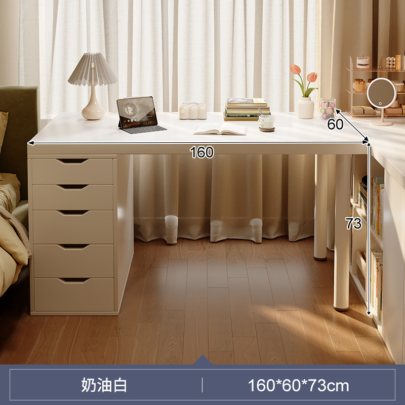 Escritorio de dormitorio de viento de crema, escritorio de vestuario, escritorio de escritorio doméstico, escritorio de computadora, escritorio de escritorio