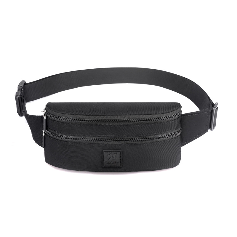 Sac banane tendance en nylon imperméable pour femme, sacoche de poitrine pour téléphone, sport de plein air, simple_voghion.com