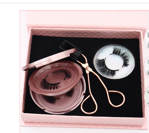 Quantum imán magnético de succión magnética sin pegamento natural largo grueso transfronterizo europeo y americano popular magnético pestañas postizas 3D