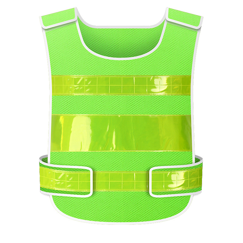 chaleco de seguridad reflectante de malla de tráfico ventilado personalizado chaleco de construcción de trabajadores sanitarios fluorescentes impresión de ciclismo